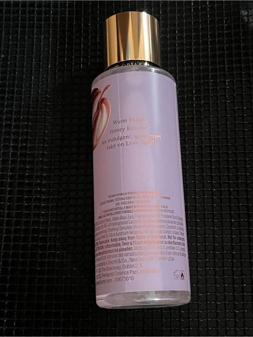 Victoria's Secret Love Spell Brûlée Fragrance Mist - Lavender Pink with Gold Cap